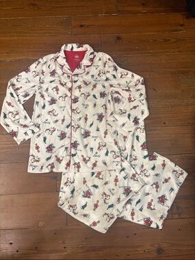 The grinch Pajama Set with Red Trim